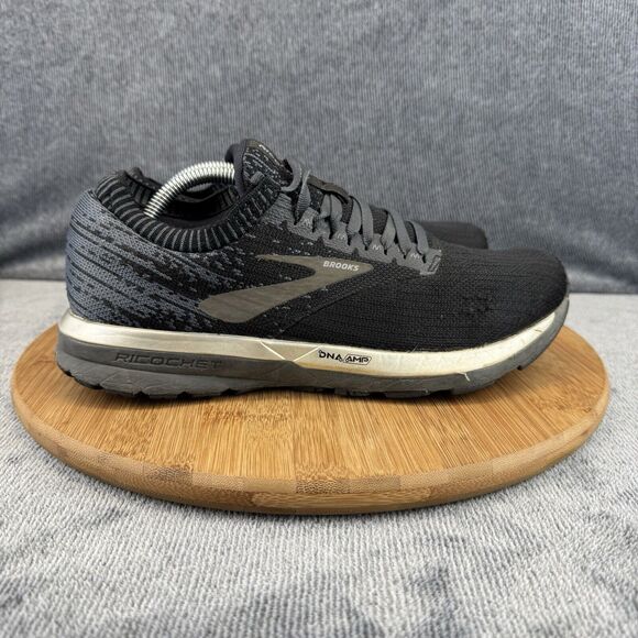 Brooks Shoes - Brooks Womens Ricochet Size 9 B Shoes Black Running Training Comfort Sneakers